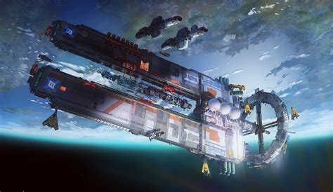 ArtStation - Station 3 “Evalense”, Orbital Shipyard, Edouard Groult ...