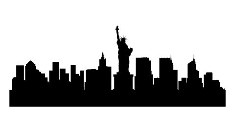 NYC skyline | Apple silhouette, City skyline, Skyline