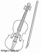Great Violin coloring Page sketch template