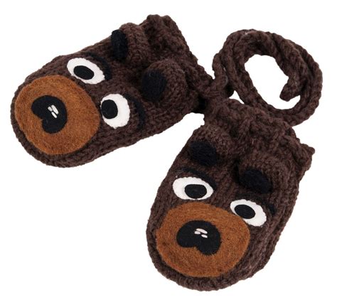 Bear Mittens | Animal fashion, Crochet animal hats, Mittens