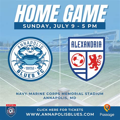 Annapolis Blues FC vs Alexandria Reds | Event Details | NPSL Tickets