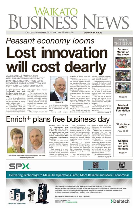 Waikato Business News Oct/Nov 2014 by Waikato Business News - Issuu