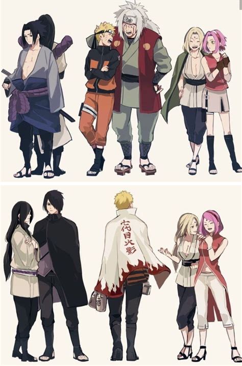 Team 7 and Sanin | Naruto and sasuke, Arte delle anime, Occhi stile anime