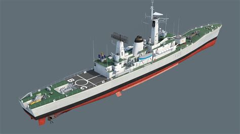 Leander class frigate 3D model | CGTrader