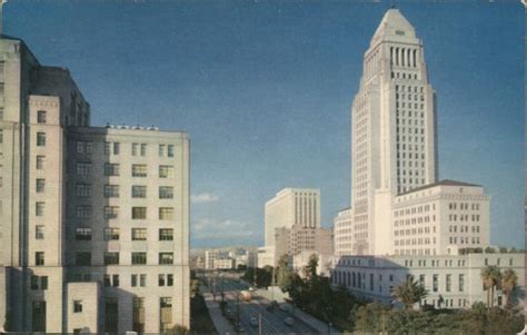 Los Angeles Civic Center California Postcard