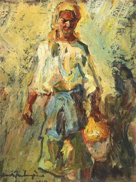 Peasant Woman with Jar, 1940 - Rudolf Schweitzer-Cumpana - WikiArt.org