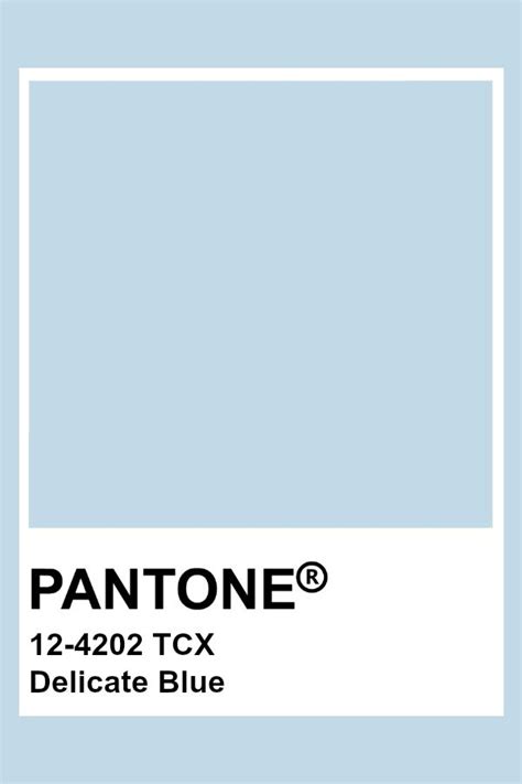 PANTONE 12-4202 TCX Delicate Blue #pantone #color #lightblue | Pantone ...