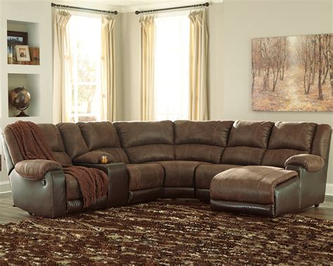 Nantahala 6-Piece Reclining Sectional with Chaise 50302S4 by Signature Design by Ashley at Davis ...