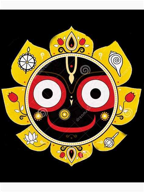 "jagannath logo " Poster for Sale by LittleYorkshire | Redbubble