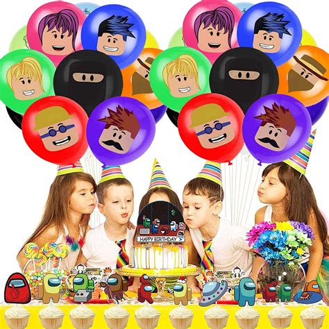 Roblox Birthday Decorations Party Supplies,Roblox Birthday Decorations ...