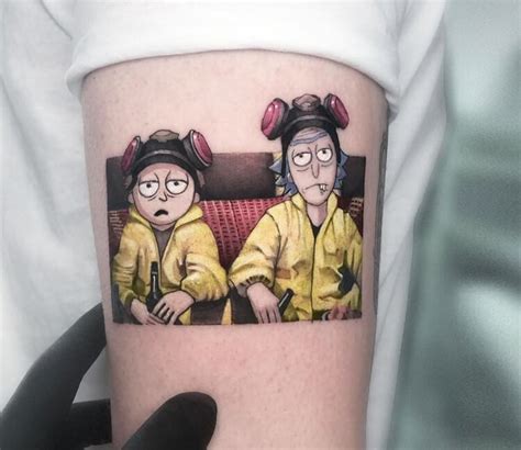 Rick and Morty tattoo by Kozo Tattoo | Photo 30984