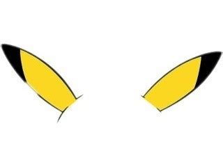 Pikachu Ears And Tail Svg