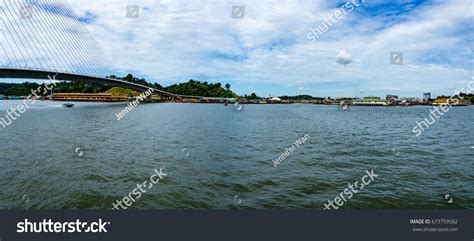 Temburong Boat Jetty Temburong Bridge Background Stock Photo 673759582 ...