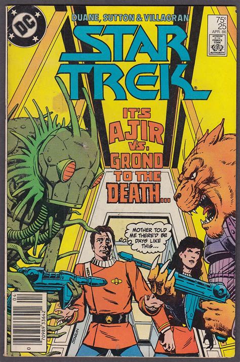 STAR TREK #25 DC comic book 4 1986