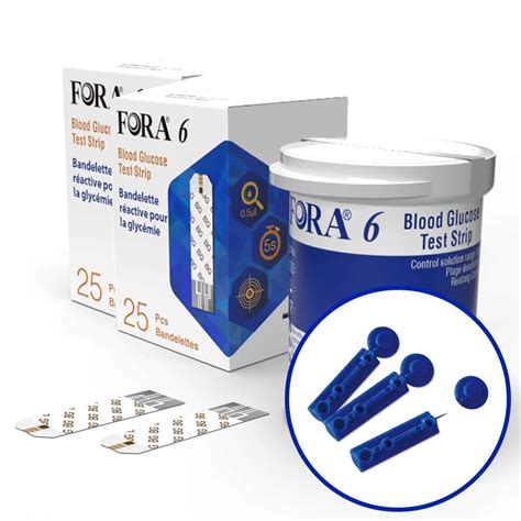 FORA 6 Blood Glucose Test Strips Bundle Pack - Kinsmedic Sdn Bhd