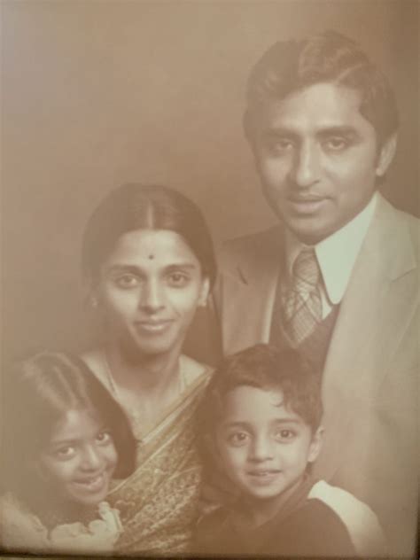 Dr. Vivek Murthy as a child with his sister and parents. His father was ...