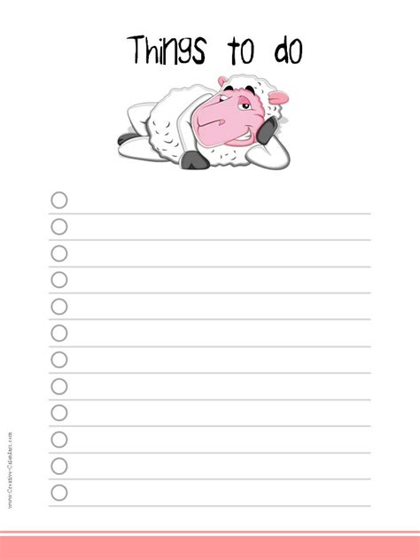 To Do List Template
