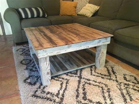 Hand Made Reclaimed Wood Rustic Coffee Table by A.M.Abbott Designs ...
