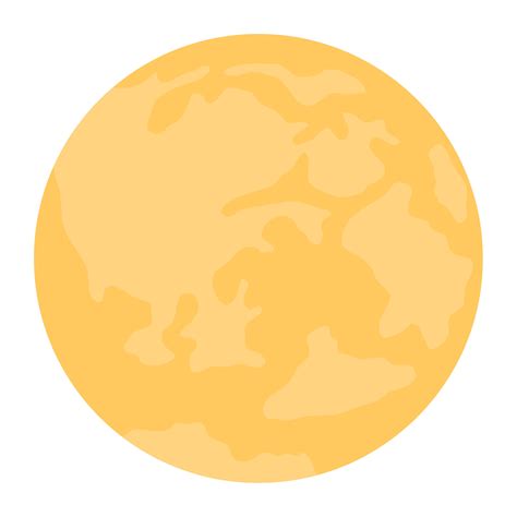 yellow full moon 11450659 Vector Art at Vecteezy