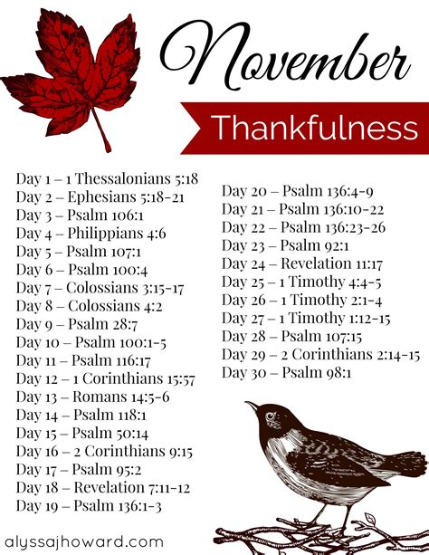 Printable Daily Scripture Calendar