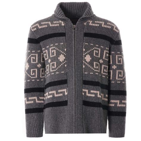 Pendleton Woolen Mills Original Westerley Cardigan | Black/Grey | RF004-61401