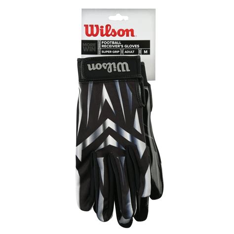 Wilson Receiver Football Gloves, Adult, Medium - Walmart.com - Walmart.com