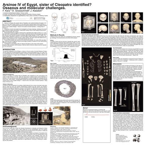 (PDF) Arsinoe IV of Egypt, sister of Cleopatra identiried? Osseous and molecular challenges