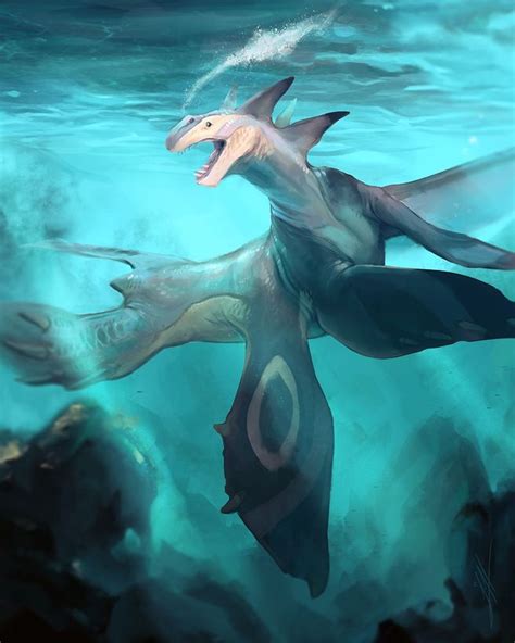 Oceanic Dragon by Laurelhach23 on DeviantArt | Fantasy creatures art ...