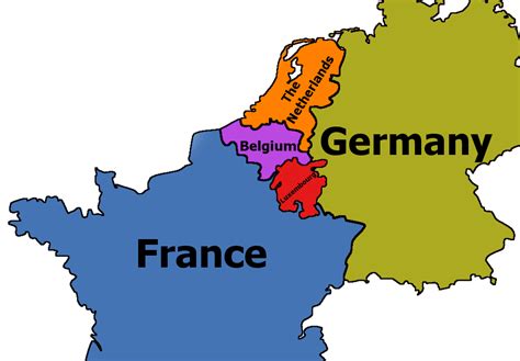 Section of modern Western Europe with Luxembourg's borders before its partition [959 x 667] : r ...