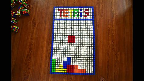 Tetris Rubiks Cube Mosaic - YouTube