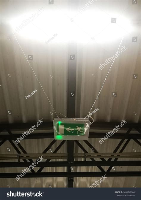 Emergency Exit Sign Warehouse Stock Photo 1650749908 | Shutterstock