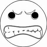 Angry Face Coloring Page At GetColoringscom  Free Printable Colorings sketch template