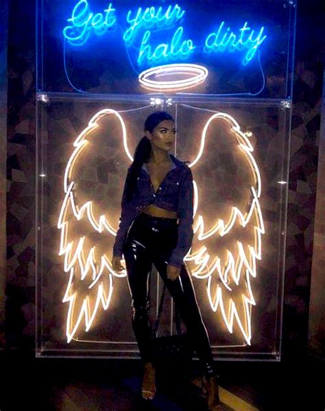 Angel Wings With Halo and Text LED Neon Sign / Wall Decor - Etsy | Nightclub design, Neon signs ...