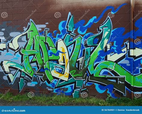 Alleyway Graffiti editorial photo. Image of abstract - 56784901