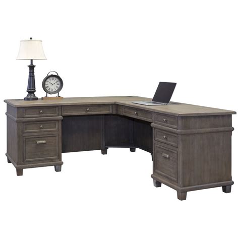 One Allium Way Larissa Solid Wood L-Shape Executive Desk & Reviews ...