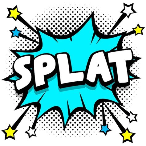 Splat pop art comic speech bubbles libro efectos de sonido | Vector Gratis