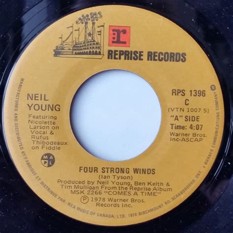 Neil Young - Four Strong Winds (1978, Vinyl) | Discogs