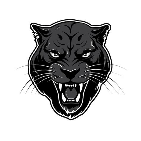 Premium Vector | Black Panther Vector Logo Simple 2D Vector Art