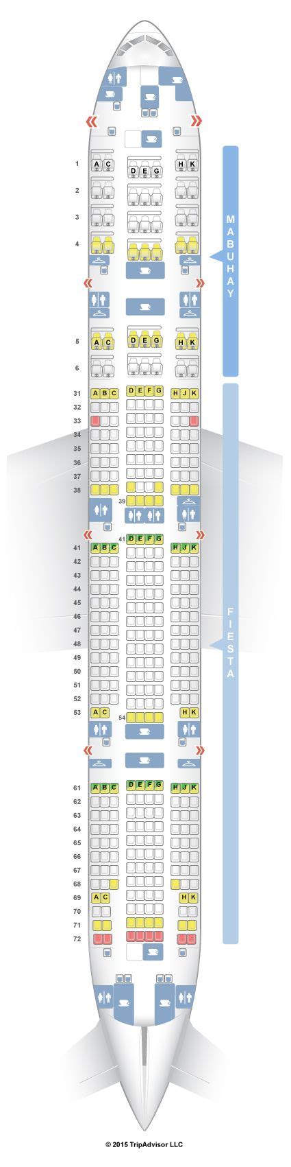 SeatGuru Seat Map Philippine Airlines Boeing 777-300ER (777) | Seatguru ...