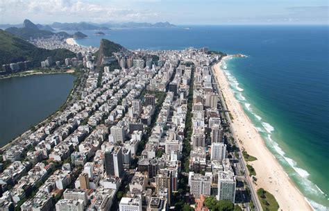 Vista aérea da zona sul da Cidade do Rio de Janeiro - Rio de Janeiro ...