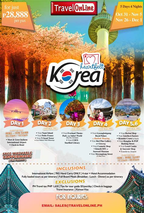 2021 KOREA ALL IN TOUR PACKAGES - TravelOnline Philippines