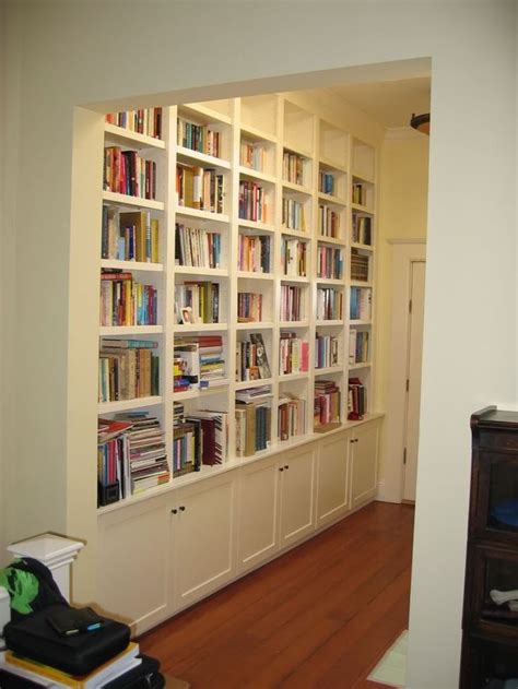 white built in bookcase | Built in bookcase, Bookcase, Shelving units ...