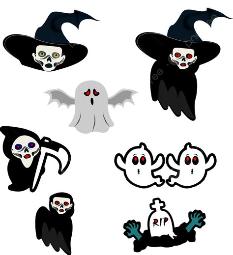 Halloween Sticker Transparent Background Vector, Halloween, Sticker, Transparent PNG and Vector ...