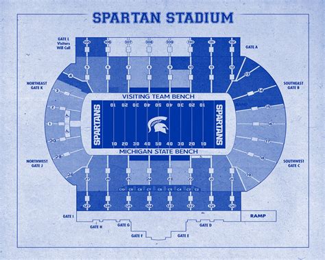 Spartan Stadium Seating Chart Rows