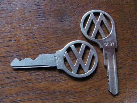 Old Volkswagen Keys. Two VW Car Keys. Both for One Price.