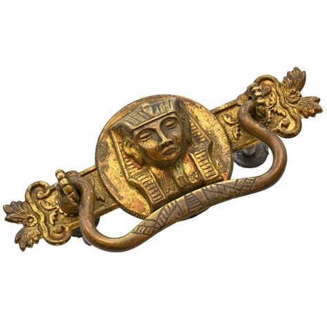 brass pharaoh drawer pulls — ARCHITECTURAL ANTIQUES