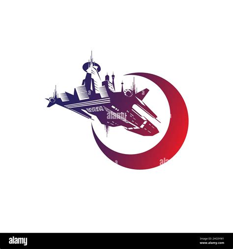 Space Ship logo. science fiction vector illustration Stock Vector Image & Art - Alamy