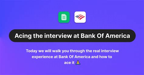 How to Ace the Bank of America Interview: Insights from an Ex-Bank of ...