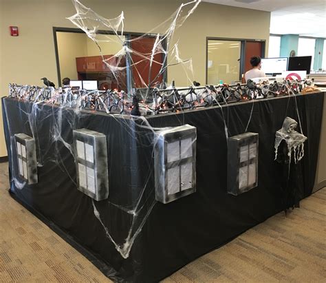 Transformed my cubicle into a Haunted Mansion!! #decoratedcubicle ...