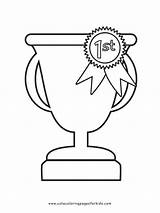 Trophy Coloring Pages  Cute For Kids sketch template
